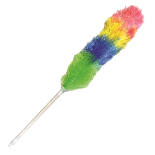 Better Brush 20 Inch Long Poly Wool Duster, Fixed Handle, Rainbow